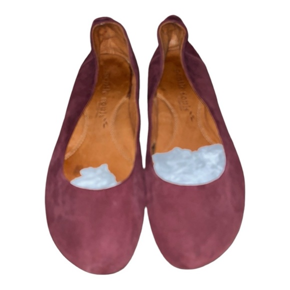 Gentle Souls ballet flats size 9.5 maroon suede burgundy non slip fall comfort - Picture 2 of 8